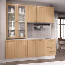 Cozinha Modulada 4 Peças sem Tampo 2 Armários Aéreos 2 Balcões Arizona CabeCasa MadeiraMadeira