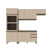 Cozinha Modulada 4 Peças Sem Tampo Connect Henn Duna/cristal Cozinha Modulada 4 Peças Sem Tampo Connect Henn Duna/cristal