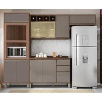 Cozinha Modulada 4 Peças Sem Tampo Yara Luciane Vanilla-grafite