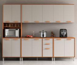 Cozinha Modulada 5 Peças 14 Portas 2 Gavetas Paneleiro para Forno Itafriz Itatiaia
