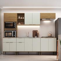 Cozinha Modulada 5 Peças 215,11x267,8cm Florença Bege/Marromle/Sabbia