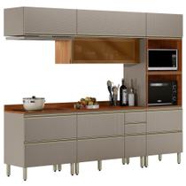 Cozinha Modulada 5 Pecas 270 cm Vidro DP2706 Demartez Cozinha Modulada 5 Pecas 270 cm Vidro DP2706 Demartez