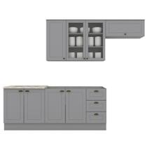 Cozinha Modulada 5 Pecas 280 Cm Ce379 Americana Henn Cozinha Modulada 5 Pecas 280 Cm Ce379 Americana Henn