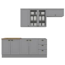 Cozinha Modulada 5 Pecas 280cm Ce379 Americana Henn Cozinha Modulada 5 Pecas 280cm Ce379 Americana Henn