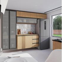 Cozinha Modulada 5 Peças 3 Aéreos 1 Balcão 1 Cristaleira Nara CabeCasa MadeiraOriginals Cozinha Modulada 5 Peças 3 Aéreos 1 Balcão 1 Cristaleira Nara CabeCasa MadeiraOriginals