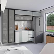 Cozinha Modulada 5 Peças 3 Aéreos 1 Balcão 1 Cristaleira Nara CabeCasa MadeiraOriginals Cozinha Modulada 5 Peças 3 Aéreos 1 Balcão 1 Cristaleira Nara CabeCasa MadeiraOriginals