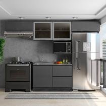 Cozinha Modulada 5 Peças 5 Portas 3 Gavetas com Balcão para Pia Etna