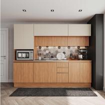 Cozinha Modulada 5 Peças com Armários, Balcões e Torre Quente Aroeira CabeCasa MadeiraOriginals Cozinha Modulada 5 Peças com Armários, Balcões e Torre Quente Aroeira CabeCasa MadeiraOriginals