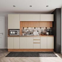 Cozinha Modulada 5 Peças com Armários, Balcões e Torre Quente Aroeira CabeCasa MadeiraOriginals Cinza Sereno Cozinha Modulada 5 Peças com Armários, Balcões e Torre Quente Aroeira CabeCasa MadeiraOriginals Cinza Sereno