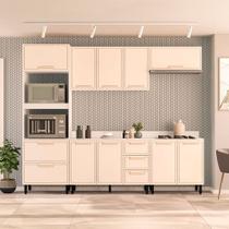 Cozinha Modulada 5 Peças com Tampo Amara Politorno Móveis Cozinha Modulada 5 Peças com Tampo Amara Politorno Móveis