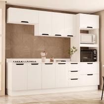 Cozinha Modulada 5 Peças com Tampo e Rodapé Maeena Politorno Cozinha Modulada 5 Peças com Tampo e Rodapé Maeena Politorno