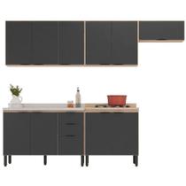 Cozinha Modulada 5 Peças Frcz6 Avena Grafito Cozinha Modulada 5 Peças Frcz6 Avena Grafito