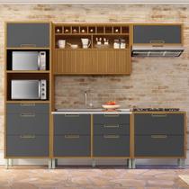 Cozinha Modulada 5 Peças Ripado Imperatriz 100% Mdf Cozinha Modulada 5 Peças Ripado Imperatriz 100% Mdf