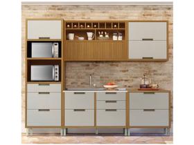 Cozinha Modulada 5 Peças Ripado Nesher Imperatriz Torre Quente Mdf Cozinha Modulada 5 Peças Ripado Nesher Imperatriz Torre Quente Mdf