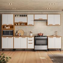 Cozinha Modulada 6 Peças 14 Portas 2 Gavetas Nicho para Forno Nápoles Itatiaia