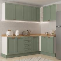 Cozinha Modulada 6 Peças 3 Armários Aéreos e Nichos, 3 Balcões CabeCasa MadeiraOriginals