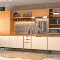 Cozinha Modulada 6 peças Angelin Off White - Francini Móveis Sul Cozinha Modulada 6 peças Angelin Off White - Francini Móveis Sul
