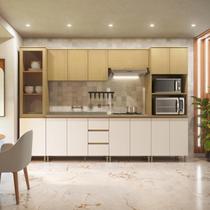 Cozinha Modulada 6 Peças - Canary/Off White 100% MDF - Florença Móveis Sul Cozinha Modulada 6 Peças - Canary/Off White 100% MDF - Florença Móveis Sul