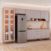 Cozinha Modulada 6 Peças com 1 Cristaleira 2 Balcões e 3 Armários Aéreo Celeste Cozinha Modulada 6 Peças com 1 Cristaleira 2 Balcões e 3 Armários Aéreo Celeste