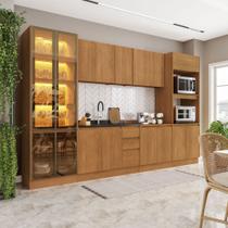 Cozinha Modulada 6 Peças com Cristaleira Olivia Mobikasa