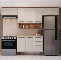 Cozinha Modulada 6 Peças com Tampo 8 Portas 2 Gavetas 280cm Isabelle Delmarco Cozinha Modulada 6 Peças com Tampo 8 Portas 2 Gavetas 280cm Isabelle Delmarco