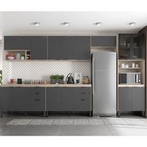 Cozinha Modulada 6 Peças FRCZ2 Avena Grafito Demobile