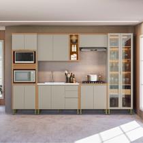 Cozinha Modulada 6 Peças sem Pia Em MDF Allure Linea Brasil Cozinha Modulada 6 Peças sem Pia Em MDF Allure Linea Brasil