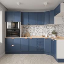 Cozinha Modulada 7 Peças 1 Tampo 3 Aéreos 3 Balcões e Torre Quente Arizona CabeCasa MadeiraOriginals Azul/Branco Cozinha Modulada 7 Peças 1 Tampo 3 Aéreos 3 Balcões e Torre Quente Arizona CabeCasa MadeiraOriginals Azul/Branco