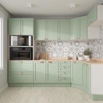 Cozinha Modulada 7 Peças 1 Tampo 3 Aéreos 3 Balcões e Torre Quente Arizona CabeCasa MadeiraOriginals Verde/Branco/Menta Cozinha Modulada 7 Peças 1 Tampo 3 Aéreos 3 Balcões e Torre Quente Arizona CabeCasa MadeiraOriginals Verde/Branco/Menta