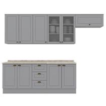 Cozinha Modulada 7 Pecas 280 Cm Ce791 Americana Henn Cozinha Modulada 7 Pecas 280 Cm Ce791 Americana Henn