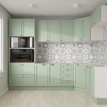 Cozinha Modulada 7 Peças 3 Aéreos 3 Balcões e Torre Quente Arizona CabeCasa MadeiraOriginals Branco e Menta Cozinha Modulada 7 Peças 3 Aéreos 3 Balcões e Torre Quente Arizona CabeCasa MadeiraOriginals Branco e Menta