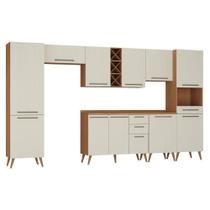 Cozinha Modulada 7 peças Favorita Cinamomo Areia Fosco-Zanzini Cozinha Modulada 7 peças Favorita Cinamomo Areia Fosco-Zanzini