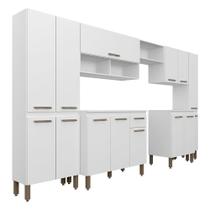 Cozinha Modulada 7 Peças Tieli Branco - Móveis Arapongas