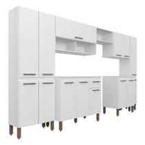 Cozinha Modulada 7 Peças Tieli Branco - Móveis Arapongas Cozinha Modulada 7 Peças Tieli Branco - Móveis Arapongas