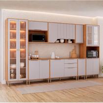 Cozinha Modulada 8 Peças com 1 Cristaleira 3 Balcões 3 Armários Aéreo e 1 Torre Celeste Cozinha Modulada 8 Peças com 1 Cristaleira 3 Balcões 3 Armários Aéreo e 1 Torre Celeste