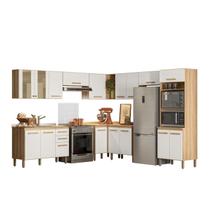 Cozinha Modulada 9 Peças 17018 Freijo Off White Cristal Nicioli Cozinha Modulada 9 Peças 17018 Freijo Off White Cristal Nicioli