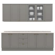 Cozinha Modulada 9 Pecas 240 Cm Ce856 Americana Henn Cozinha Modulada 9 Pecas 240 Cm Ce856 Americana Henn