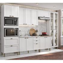 Cozinha Modulada Ambiente Classy Composição 18 Branco - Thb Cozinha Modulada Ambiente Classy Composição 18 Branco - Thb