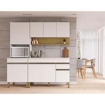 Cozinha Modulada Ambiente Line Composição 3 Supremo Freijó - Kits Paraná