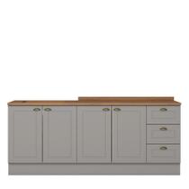 Cozinha Modulada Americana 2 Peças Balcões 120cm e 80cm com Tampos MDP - Móveis Henn