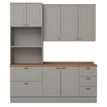 Cozinha Modulada Americana 3 Peças com Torre Quente 2 Fornos - Móveis Henn Cozinha Modulada Americana 3 Peças com Torre Quente 2 Fornos - Móveis Henn