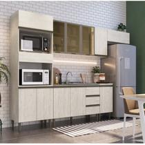 Cozinha Modulada Americana 6 peças Greta Crema Megasul Cozinha Modulada Americana 6 peças Greta Crema Megasul