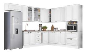 Cozinha Modulada Americana com 15 Peças Branco HP - Henn