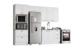 Cozinha Modulada Americana com 4 Peças Branco HP - Henn