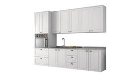 Cozinha Modulada Americana com 6 Peças Branco HP - Henn Cozinha Modulada Americana com 6 Peças Branco HP - Henn