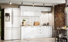 Cozinha Modulada Americana com 7 Peças Branco HP - Henn