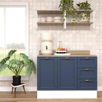 Cozinha Modulada Aurora 120cm c/ Nicho Conjunto Provençal