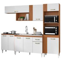 Cozinha Modulada Balcao Pia 251 cm Vitoria ARMoveis Cozinha Modulada Balcao Pia 251 cm Vitoria ARMoveis