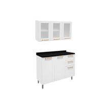 Cozinha Modulada Bertolini 2 Peças Aço Colors C2P18 Branco Cozinha Modulada Bertolini 2 Peças Aço Colors C2P18 Branco