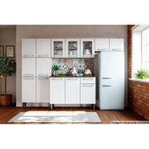 Cozinha Modulada Bertolini Evidence 4 Peças (2 Armários + 1 Balcão + 1 Paneleiro) C4P39 Branco Cozinha Modulada Bertolini Evidence 4 Peças (2 Armários + 1 Balcão + 1 Paneleiro) C4P39 Branco